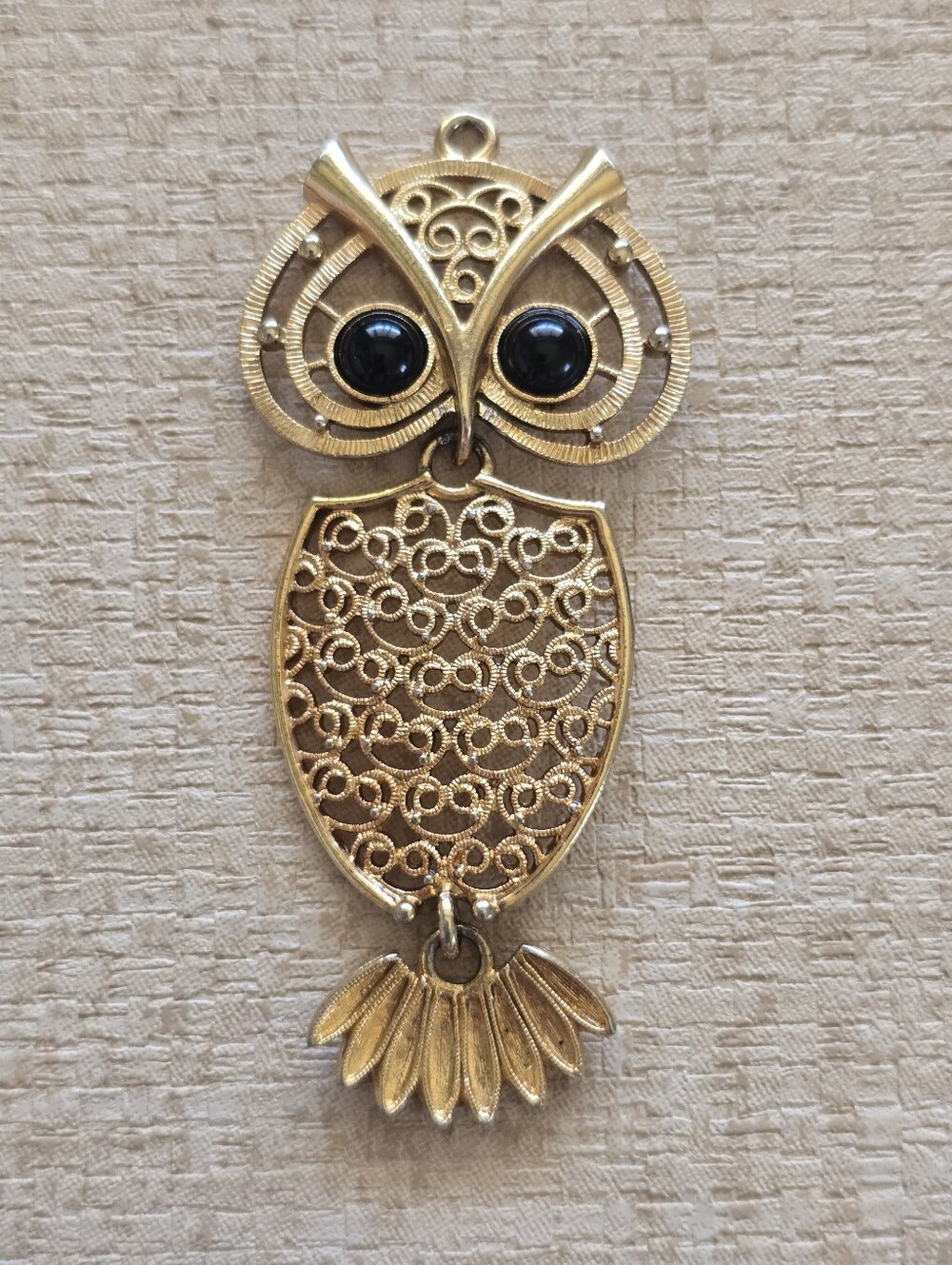 Sarah Coventry Vintage Owl Pendant